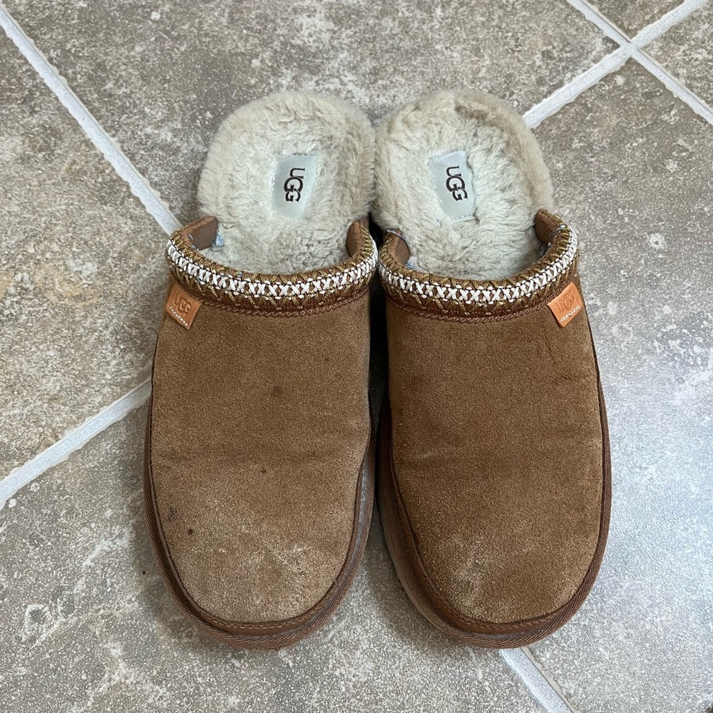 Worn but good condition Ugg Tasman slip ons